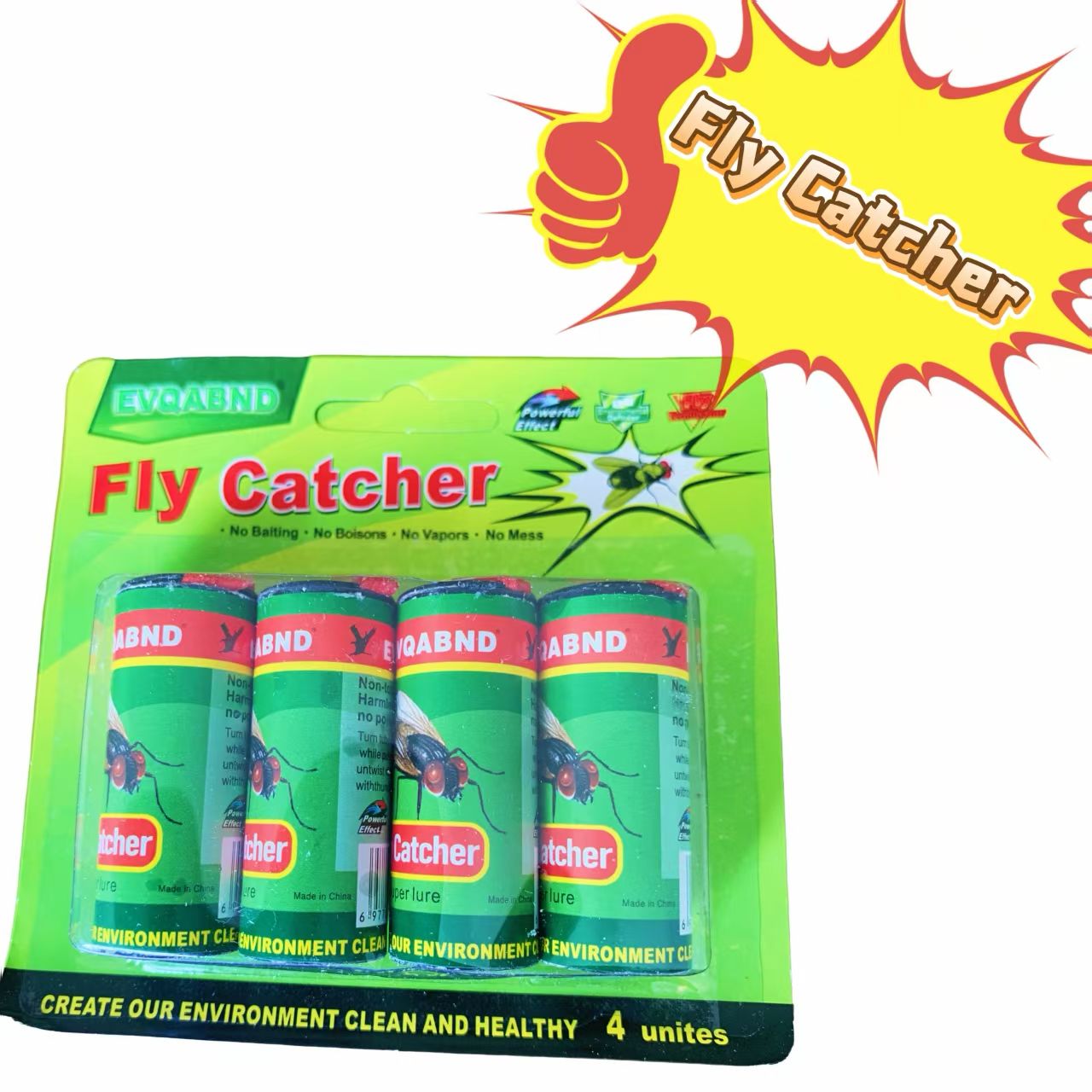 Strong Sticky Fly Trap Paper Roll Fly Catcher Killer Mosquito Insect Trap Indoor Outdoor