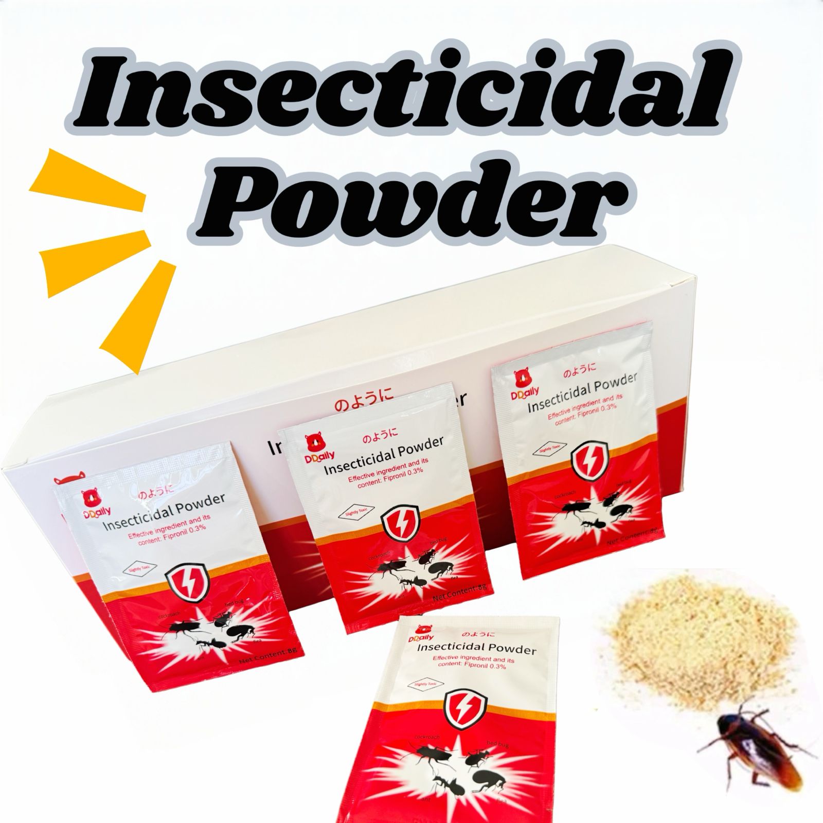 Powerful Insecticide Powder Cockroach Ant Bed Bug Killer Fast Acting Long Lasting Pest Control