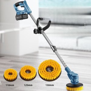 Rechargeable Electric Spin Scrubber 3-in-1 with Extendable Handle 120cm – Heavy Duty Cordless Cleaning Brush
