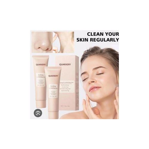Quarxery Purifying Exfoliating Gel-Gentle for Face - Facial Peeling Gel Scrub for Face Cleans Dirt & Oils