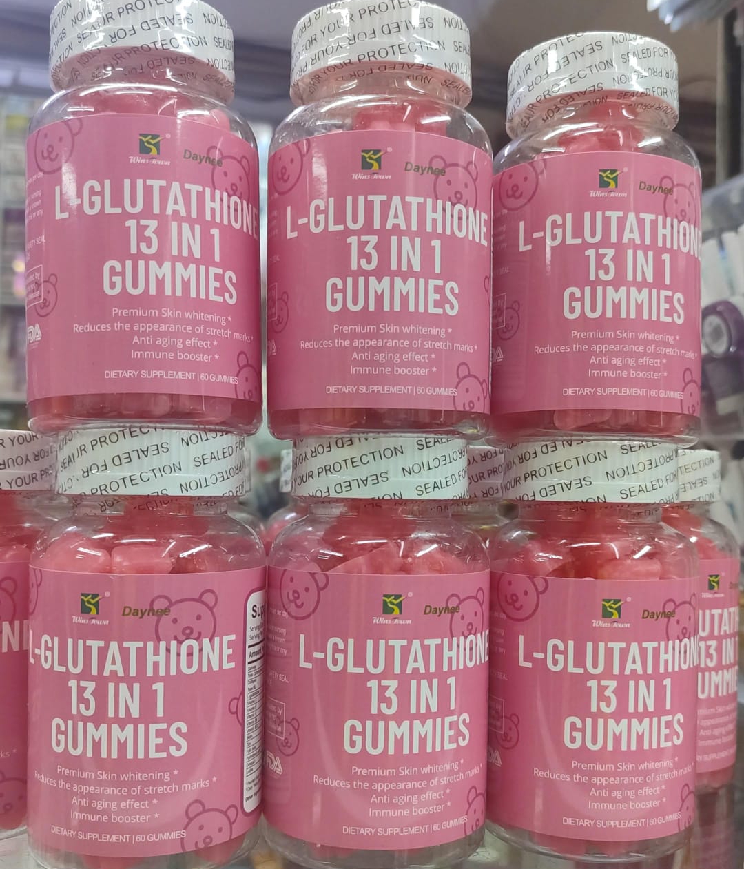 L glutathione 13 in 1 Gummies For Women(Skin Lightening)