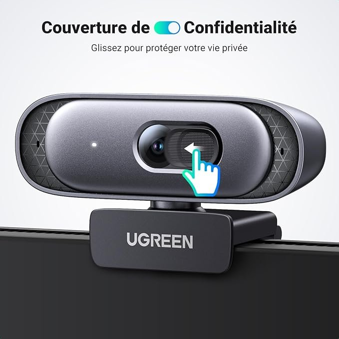 UGREEN CM778 USB 2K Webcam UG-35626 – 2K QHD 2560x1440, Built-in Microphone, Autofocus, USB 2.0 Plug & Play