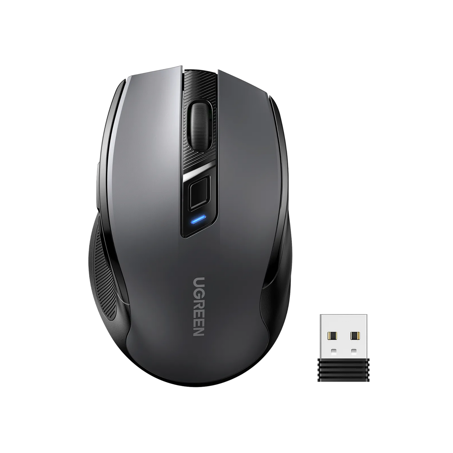 UGREEN Wireless Ergonomics Mouse with Bluetooth, Dual-Mode Freedom, Ergonomic Comfort, Precision Control, 300-Day Marathon Battery, Windows/macOS/iOS/Android/Linux