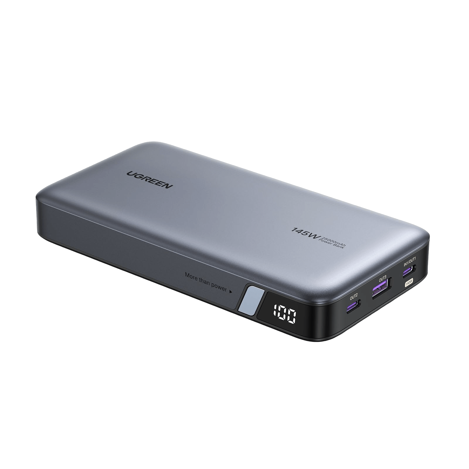 UGREEN PB205 25000mAh 145W Two-way Fast Charging Laptop Portable Power Bank - Black