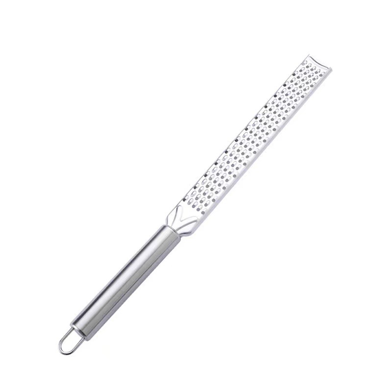 Stainless steel long-handled cheese grater, household cheese grater, potato grater, lemon peel and zester, kitchen gadgets