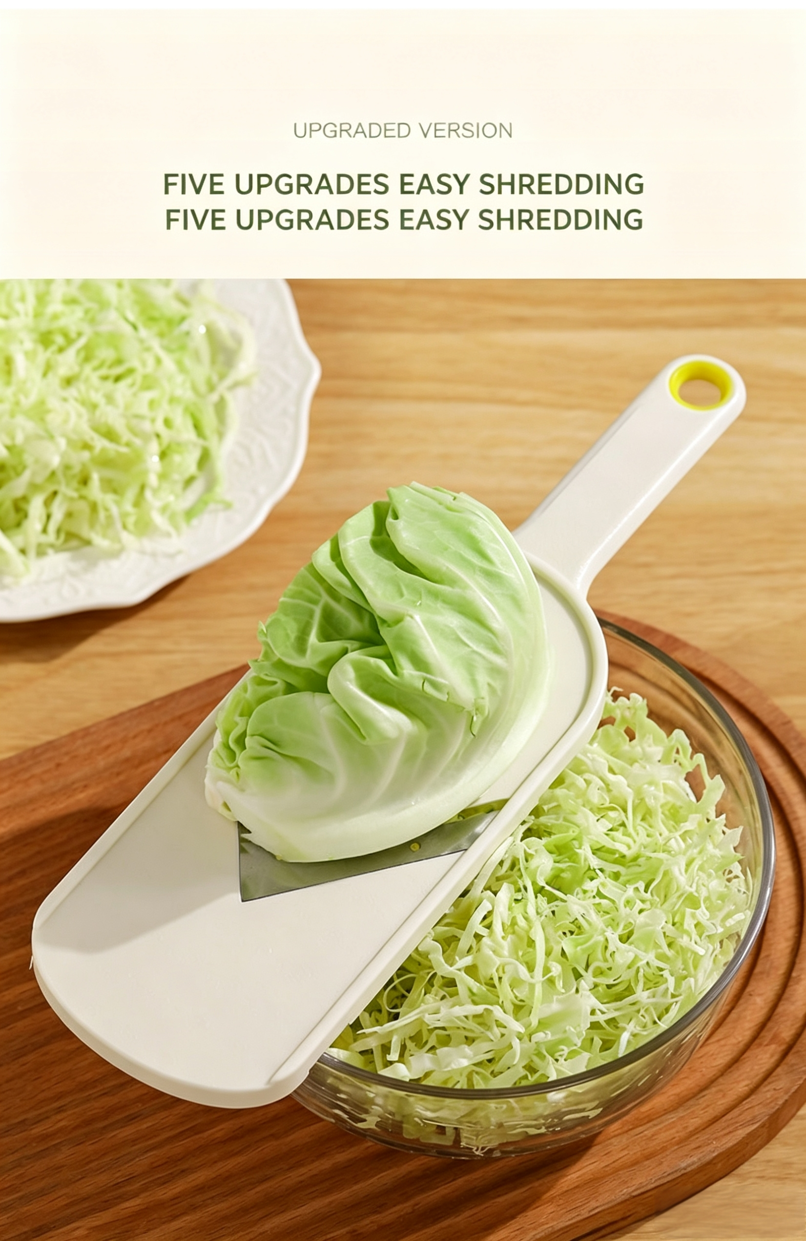 Vegetable shredder, multi-functional, lemon and cucumber vegetable salad slicer, shredder and grater