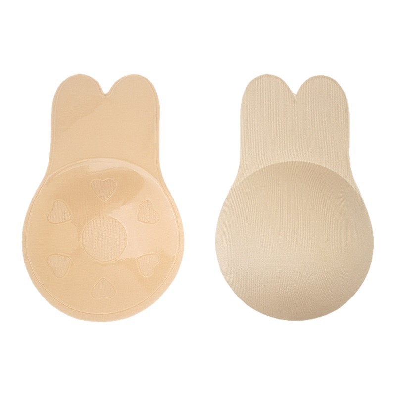 Reusable invisible chest patch, breathable silicone nipple patch, lifting rabbit ear nipple protection nipple patch