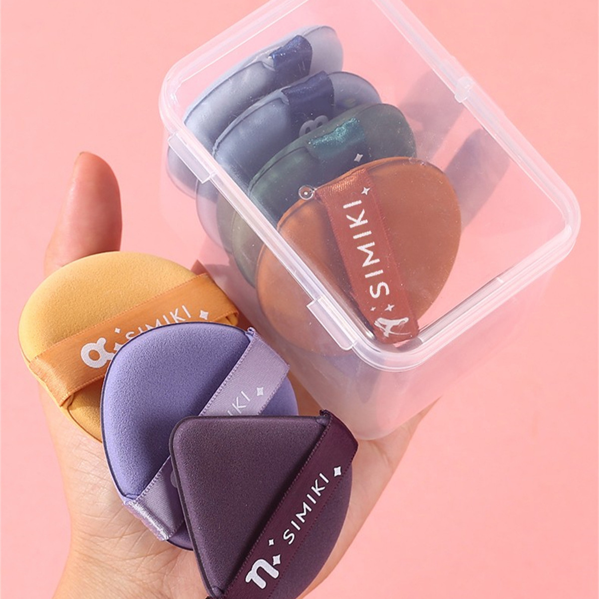 7Pcs Star Shape Beauty Blender Puff Set Wet Dry Use Foundation Makeup Sponge