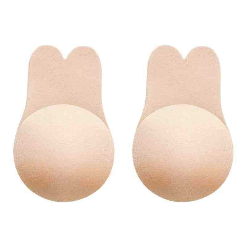 Reusable invisible chest patch, breathable silicone nipple patch, lifting rabbit ear nipple protection nipple patch
