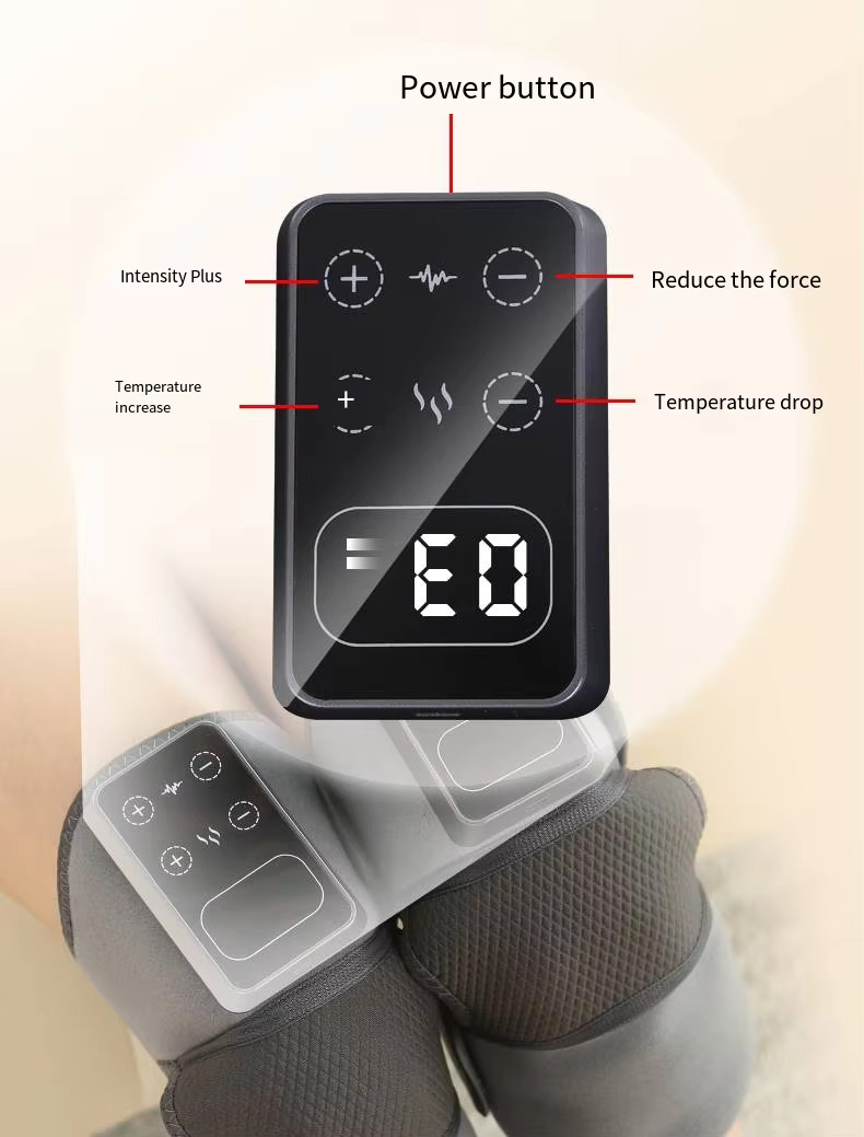 Heated Knee Massager with Vibration Therapy – Rechargeable Knee Support Wrap