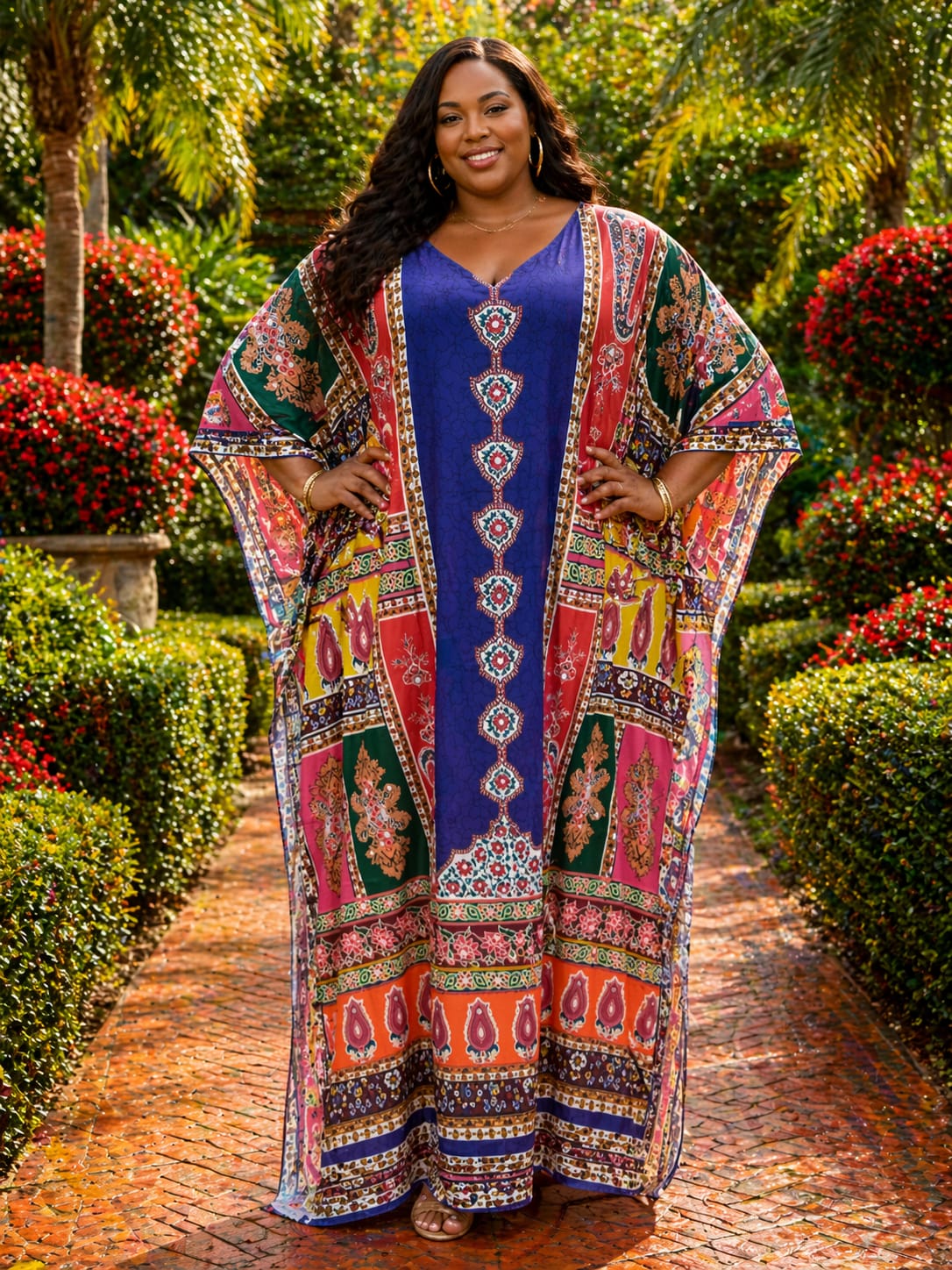 Women Elegant Dera Dress Free Size Plus Size Friendly Maxi Kaftan Stylish Modest Wear Comfortable Loose Fit Soft Breathable Fabric Casual Occasion Outfit