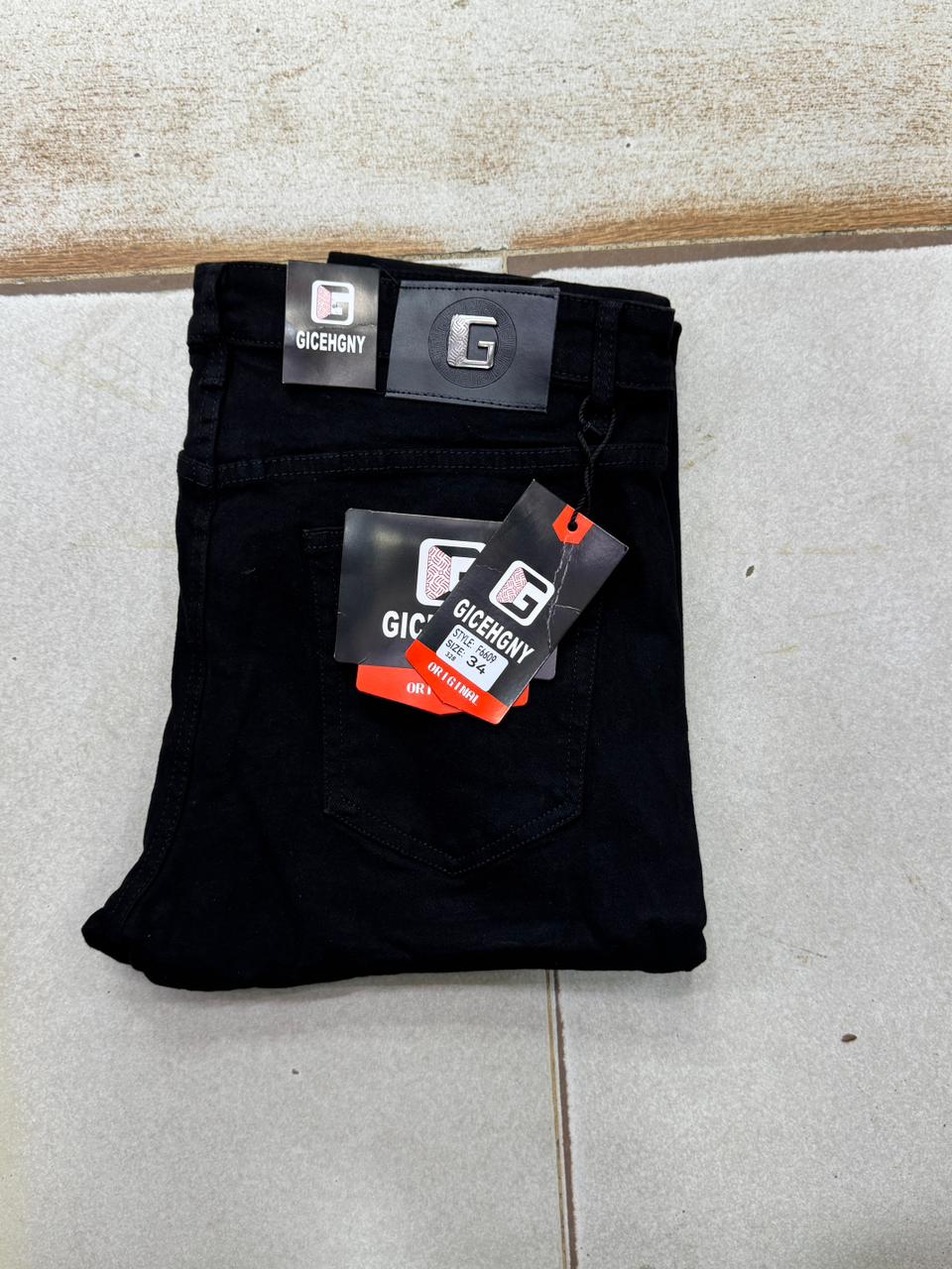 Men Quality Denim Trousers Hard Jeans Size 30–38 Durable Casual Slim Fit Straight Leg Denim Pants Comfortable Stylish Everyday Fashion Wear for Men