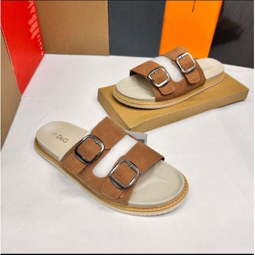 Men PU Leather Open Sandals Comfortable Lightweight Slip On Footwear Durable Non Slip Sole Breathable Casual Everyday Wear Stylish Summer Shoes Sizes 40 to 45