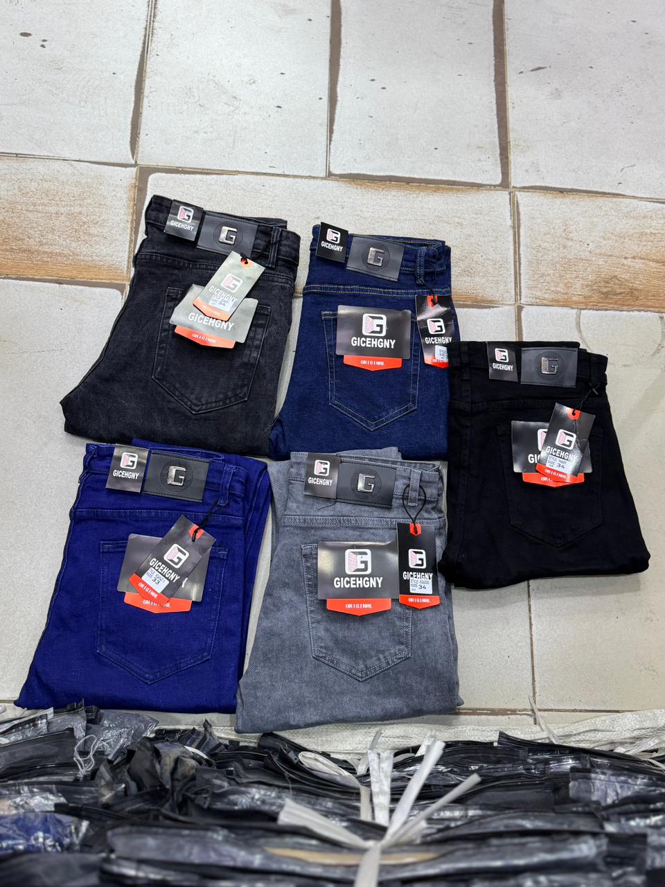 Men Quality Denim Trousers Hard Jeans Size 30–38 Durable Casual Slim Fit Straight Leg Denim Pants Comfortable Stylish Everyday Fashion Wear for Men