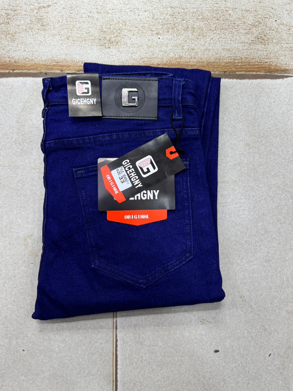 Men Quality Denim Trousers Hard Jeans Size 30–38 Durable Casual Slim Fit Straight Leg Denim Pants Comfortable Stylish Everyday Fashion Wear for Men