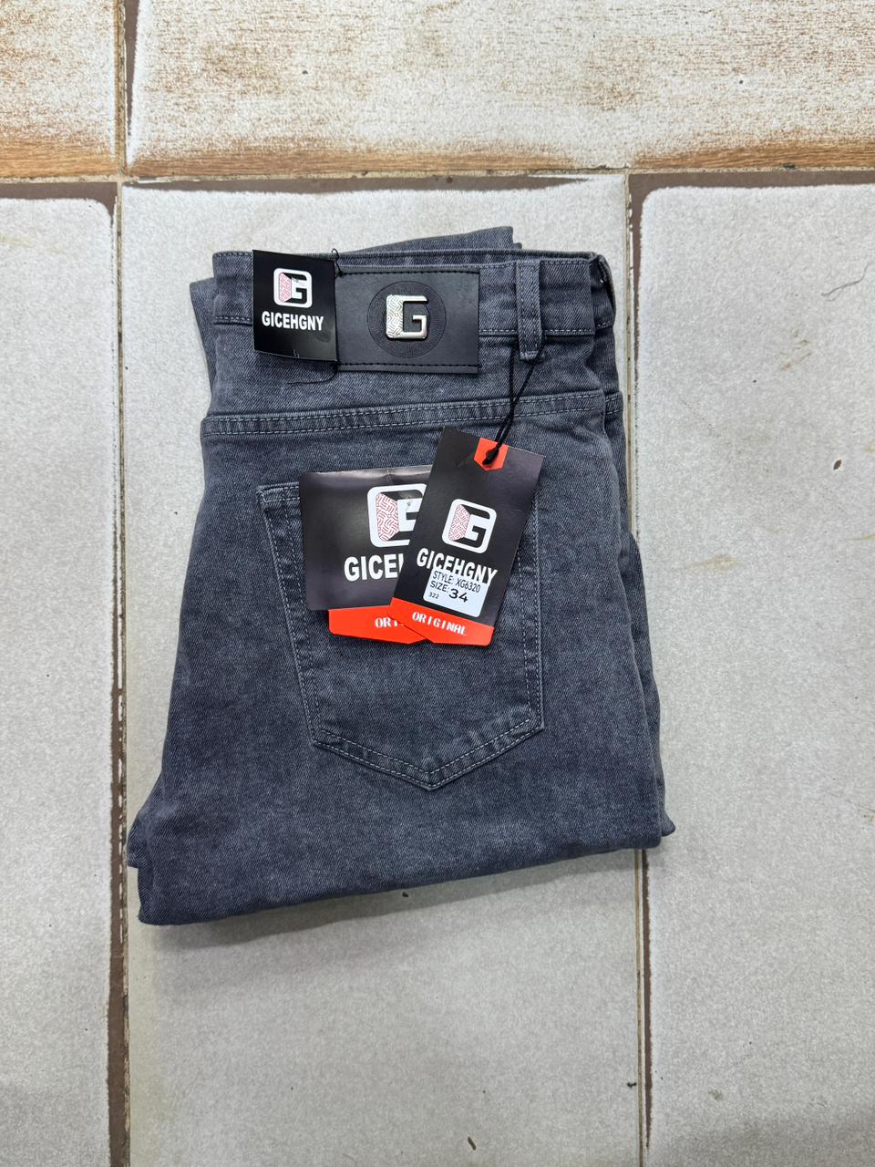 Men Quality Denim Trousers Hard Jeans Size 30–38 Durable Casual Slim Fit Straight Leg Denim Pants Comfortable Stylish Everyday Fashion Wear for Men