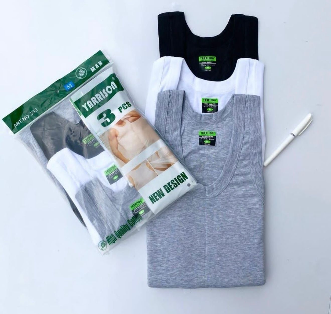 3PCS Pure Cotton Men Vests Soft Breathable Sleeveless Innerwear for Men Comfortable Lightweight Undershirts M–3XL Durable Everyday Wear Gym Casual and Daily Use