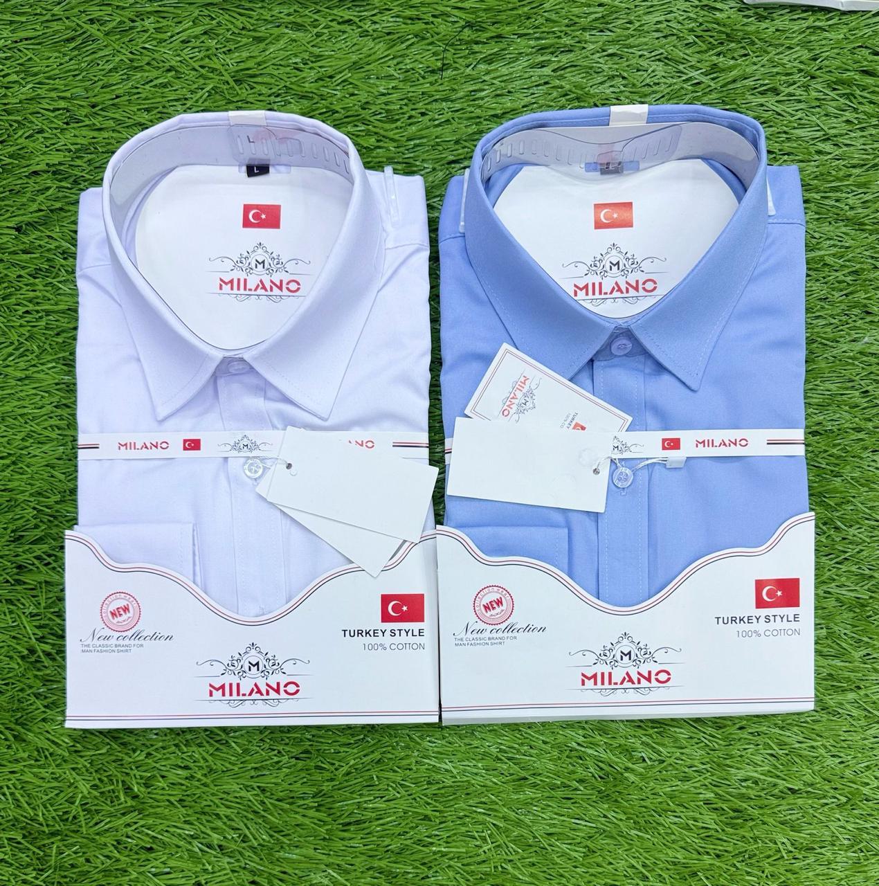 2 Pack Men’s Official Long Sleeve Shirts Formal Business Office Wear Comfortable Button-Up Dress Shirts Smart Professional Work Shirts Durable Fabric Available in Sizes M to 3XL