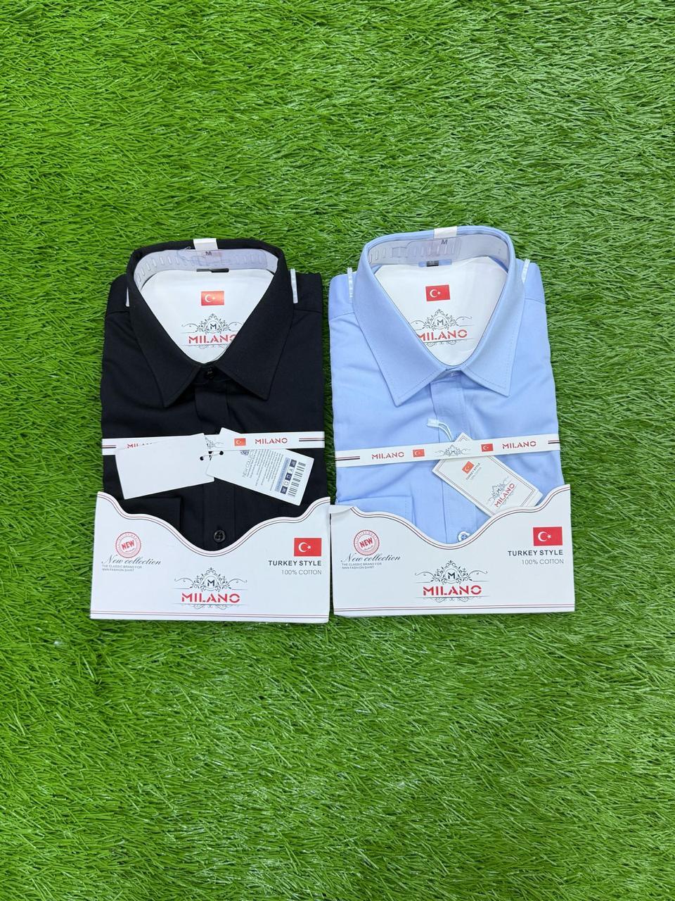2 Pack Men’s Official Long Sleeve Shirts Formal Business Office Wear Comfortable Button-Up Dress Shirts Smart Professional Work Shirts Durable Fabric Available in Sizes M to 3XL
