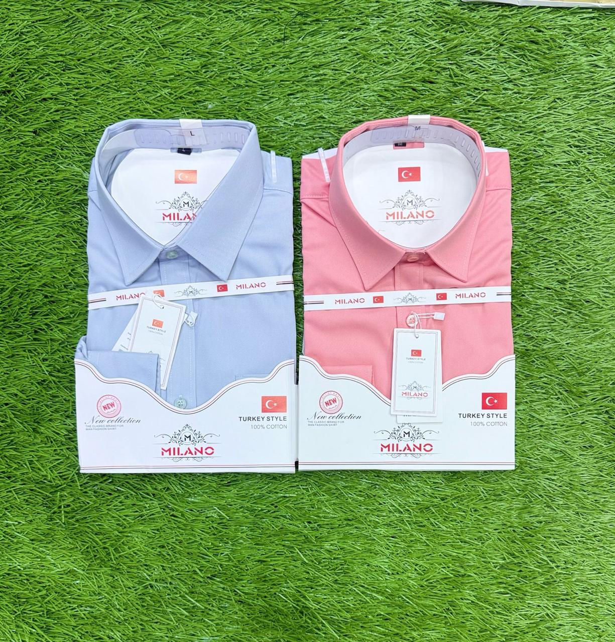 2 Pack Men’s Official Long Sleeve Shirts Formal Business Office Wear Comfortable Button-Up Dress Shirts Smart Professional Work Shirts Durable Fabric Available in Sizes M to 3XL