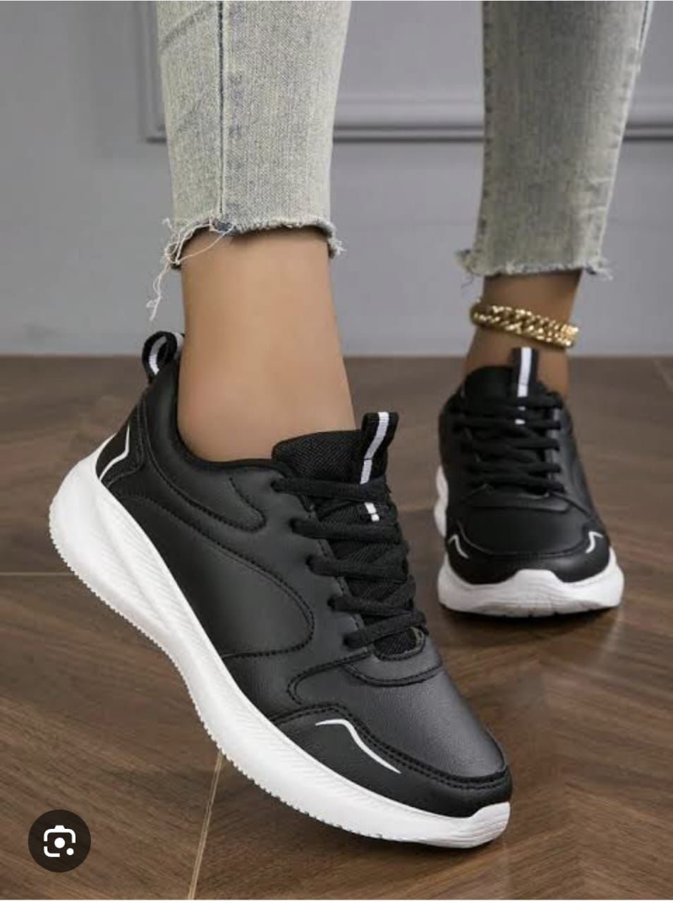 Ladies Run Away Women’s Fashion Sneakers – Premium Low-Top Wedge Walking Trainers.