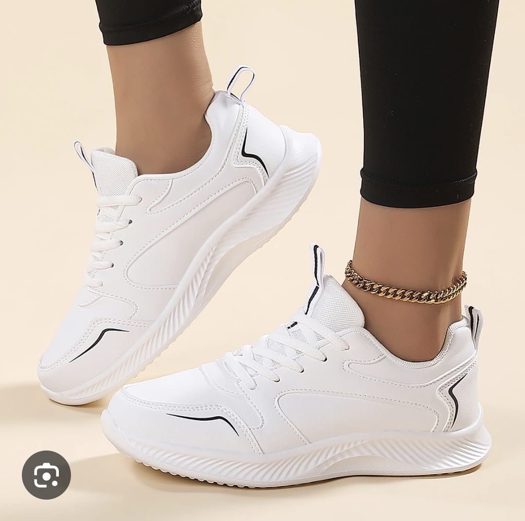 Ladies Run Away Women’s Fashion Sneakers – Premium Low-Top Wedge Walking Trainers.