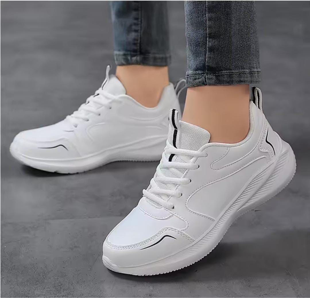 Ladies Run Away Women’s Fashion Sneakers – Premium Low-Top Wedge Walking Trainers.