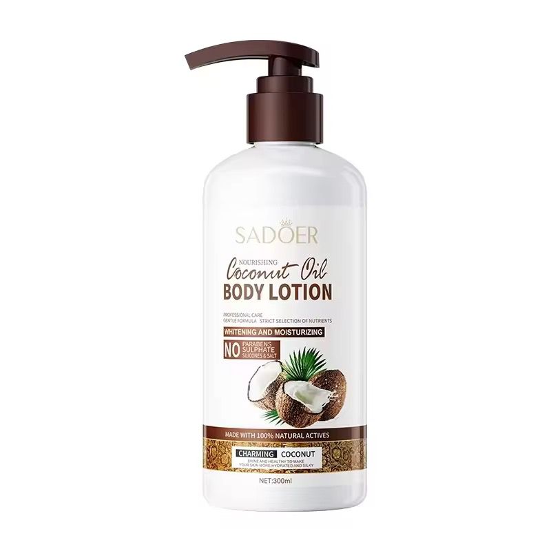 SADOER Coconut Oil Body Lotion – Smooth, Nourish & Glow 🌿✨ Pamper your skin with the SADOER Coconut Oil Body Lotion, a deeply nourishing formula designed to leave your skin feeling soft, hydrated