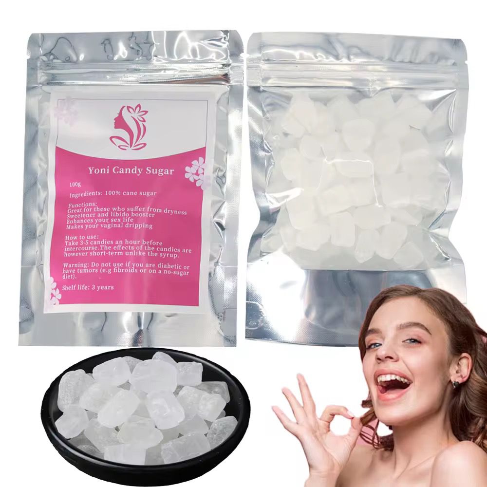Yoni Candy Sugar for women -Feminine intimate candy for better intimacy Vaginal sweetener rock candy - Libido Booster