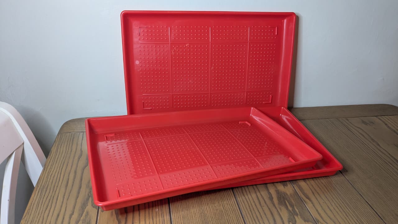 Strong rectangle Chick Feeding Trays. Feeding Plate for Poultry. Chicken Feeder Poultry Farming Equipment | Chick Feeder