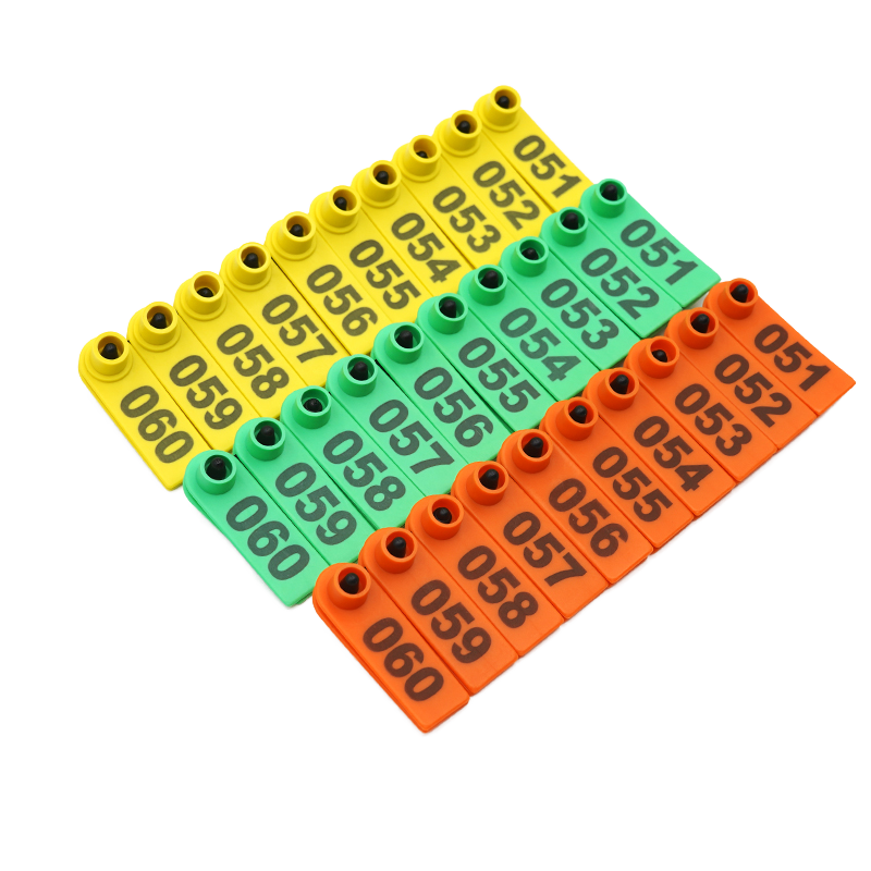 Sheep/Goat/rabbit Numbered Self-Applicable Folding Slim Ear Tags for Livestock (Pack of 100) Serialized. Quality Numbered Ear Tags.