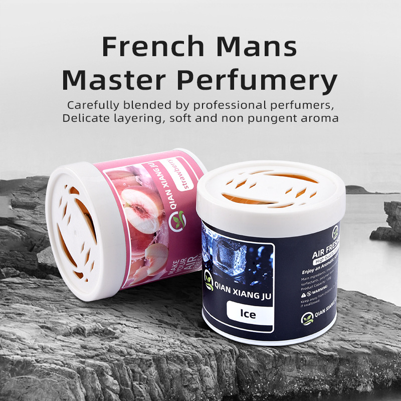 Car Air Freshener Solid Perfume Balm, 130g Large Capacity with 12 Scents, Gentle Non-Irritating, Safe for Pregnant Women & Pets, 60 Days Long-Lasting Odor Eliminator for Car, Home, Office & Wardrobe