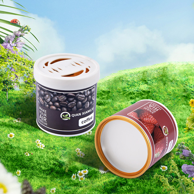 Car Air Freshener Solid Perfume Balm, 130g Large Capacity with 12 Scents, Gentle Non-Irritating, Safe for Pregnant Women & Pets, 60 Days Long-Lasting Odor Eliminator for Car, Home, Office & Wardrobe