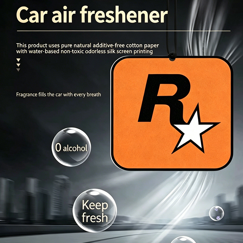 R-Star Hanging Car Air Freshener - Long Lasting Natural Scent for Car, Closet & Home Save More with 10-Pack