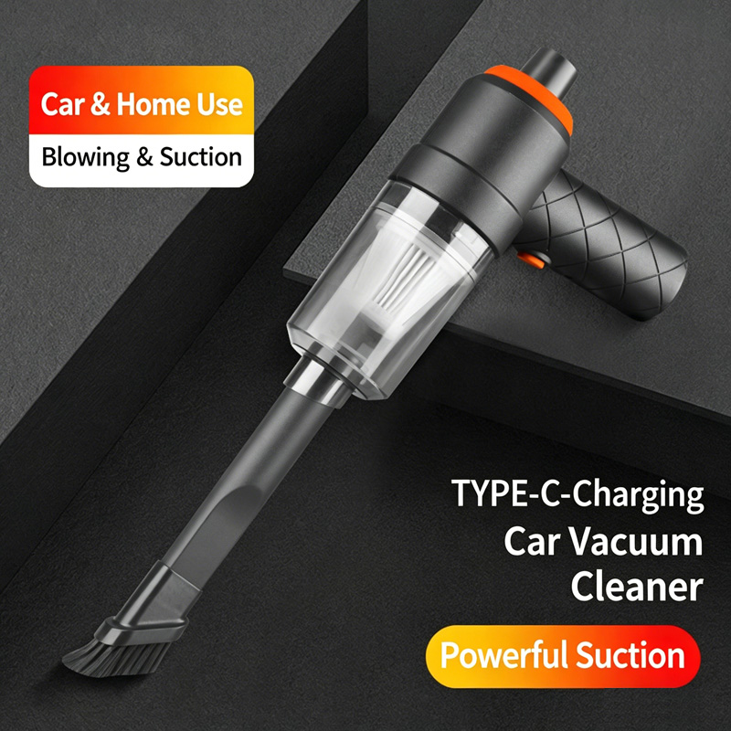Wireless Handheld Car Vacuum Cleaner, 120W Powerful Suction, Rechargeable, Wet & Dry Use for Car and Home Cleaning