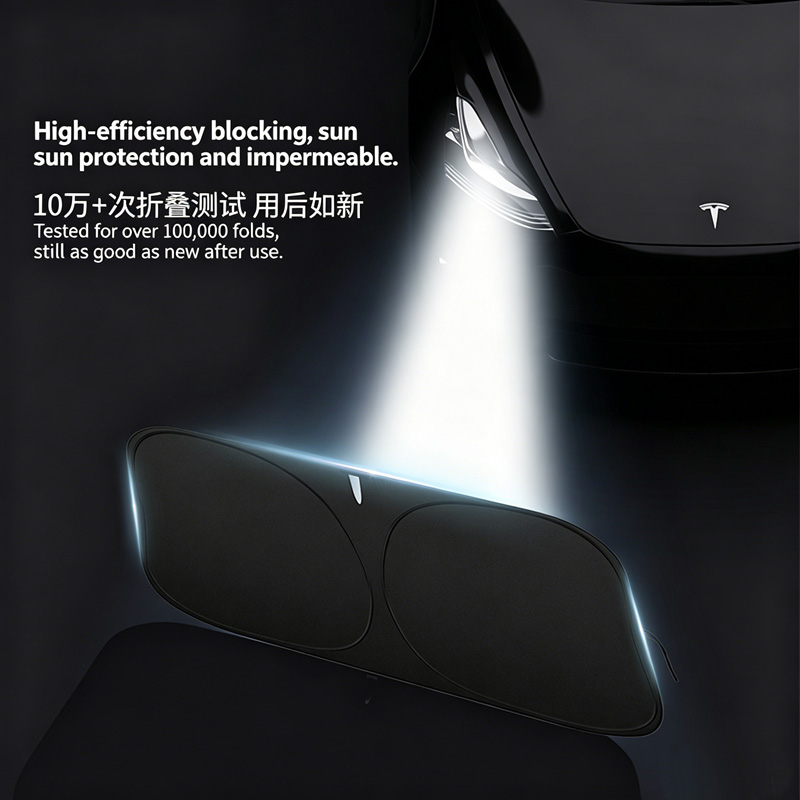 Car Windshield Sunshade, Foldable UV Protection Front Window Sun Visor, Blocks Sunlight & Heat, Protects Interior, Fits Most Vehicles