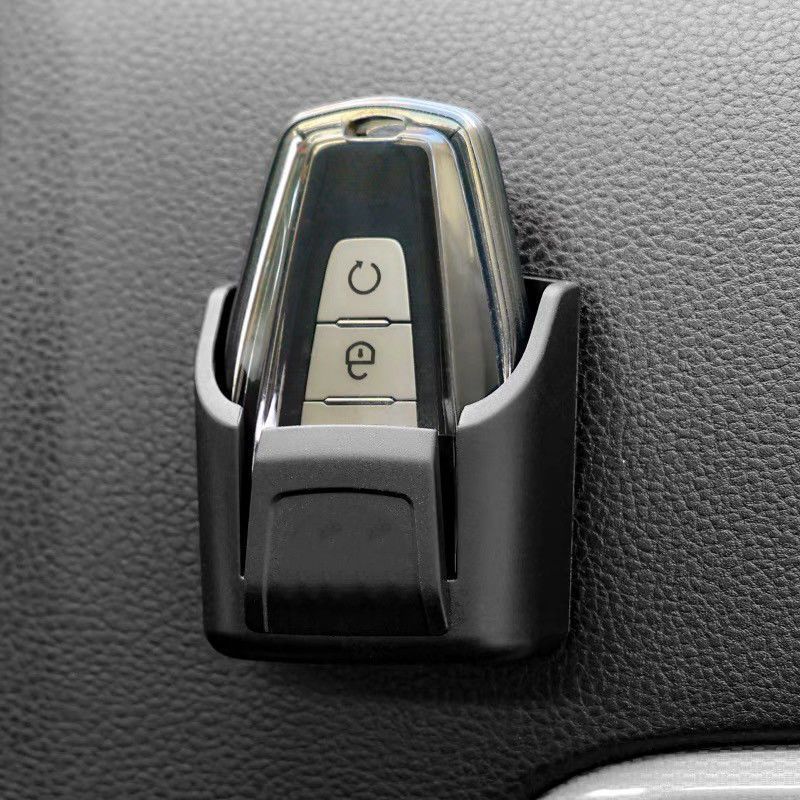 Car Key Organizer Storage Box, Self-Adhesive Mini Car Console Pocket Holder for Key, Card, Coin, Multifunctional Interior Accessories