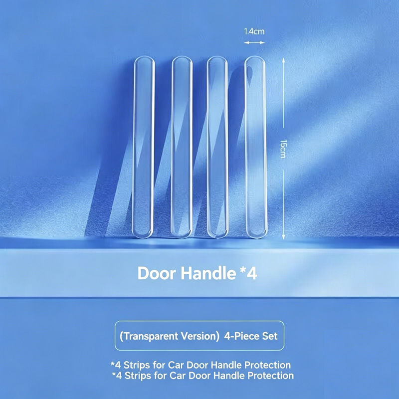 Invisible Car Door Anti-Collision Strips, Door Edge Protection to Prevent Bumps and Scratches, Rearview Mirror Protective Adhesive Strips,  Universal Fit