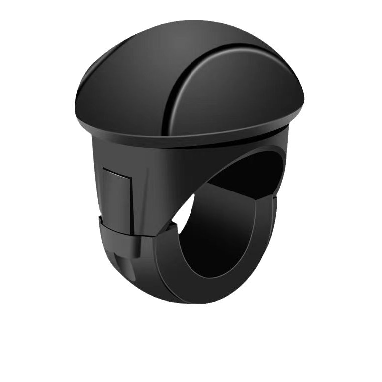Universal Car Steering Wheel Spinner Knob, 360° Rotation Power Handle, Silicone Non-Slip Booster Ball for Easy One-Handed Driving, Black