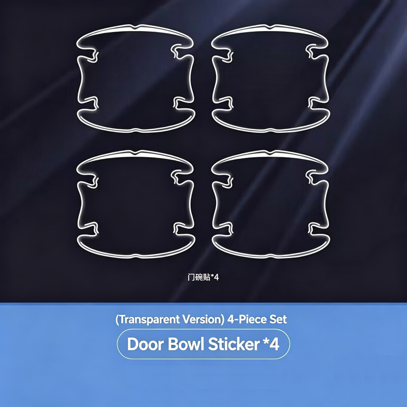 Invisible Car Door Anti-Collision Strips, Door Edge Protection to Prevent Bumps and Scratches, Rearview Mirror Protective Adhesive Strips,  Universal Fit