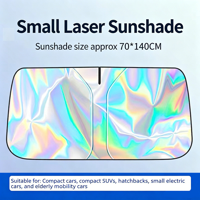 Car Windshield Sunshade, Foldable UV Protection Front Window Sun Visor, Blocks Sunlight & Heat, Protects Interior, Fits Most Vehicles