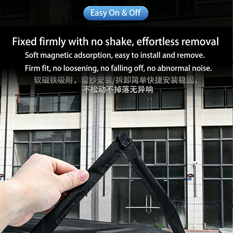Car Sunroof Mosquito Net, Magnetic Sunshade Cover, Oxford Cloth Edge, Quick Install No Drill, Anti-Insect Mesh for All Cars