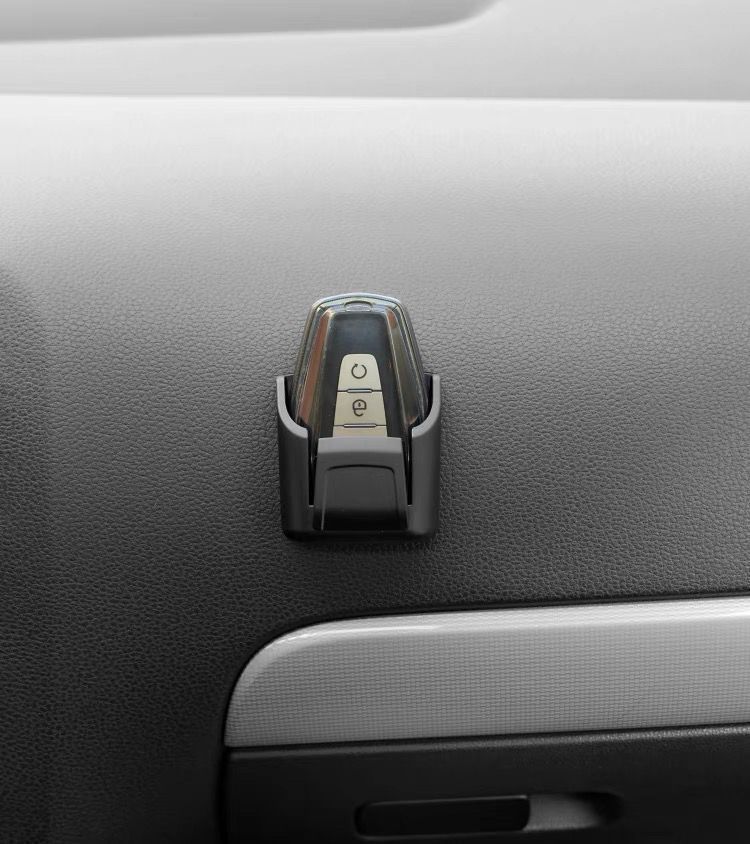 Car Key Organizer Storage Box, Self-Adhesive Mini Car Console Pocket Holder for Key, Card, Coin, Multifunctional Interior Accessories