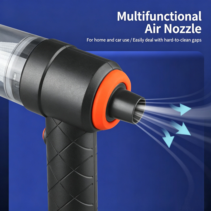 Wireless Handheld Car Vacuum Cleaner, 120W Powerful Suction, Rechargeable, Wet & Dry Use for Car and Home Cleaning