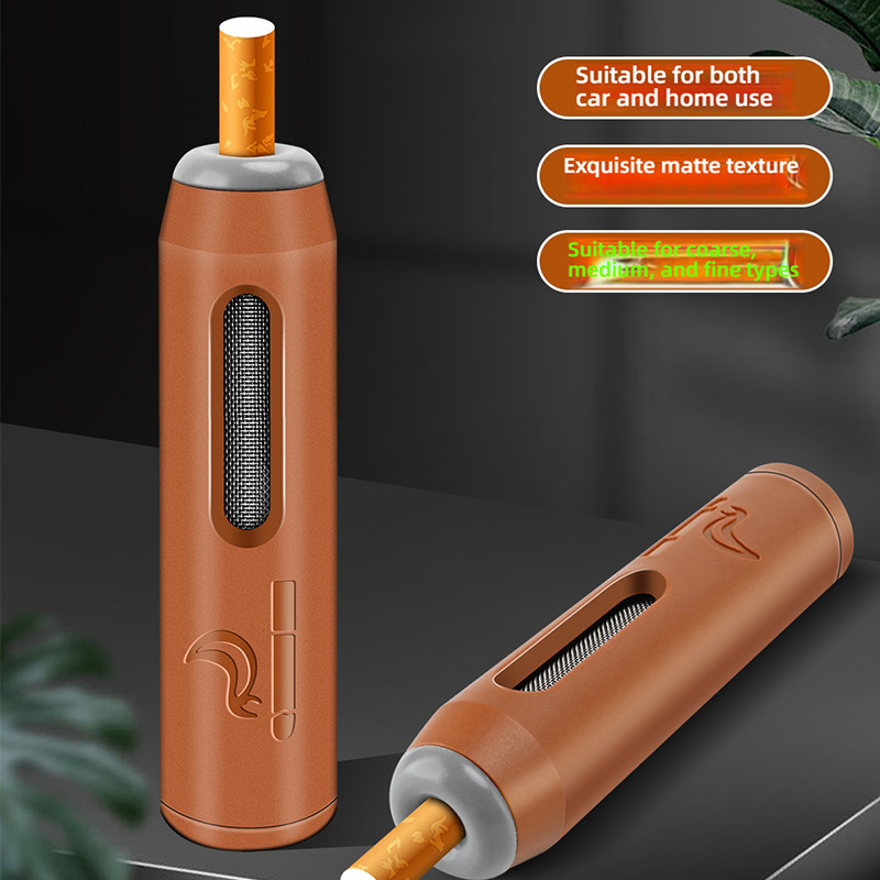 Portable Mini Cigarette Ashtray for Car Home Outdoor, Dustproof Ash Collector with Universal Fit for Coarse Medium Fine Cigarettes, No Ash Flying, Easy to Clean, Smokeless & Odorless, Compact Pocket