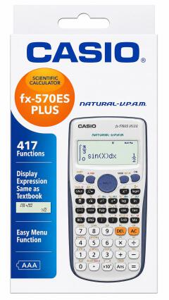 Original Casio fx 570 es plus scientific calculator v1 /engineering, statistics and math  scientific calculator with 417 functions and a long lasting battery.