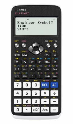 Original Casio fx 570 ex scientific calculator / CLASSWIZ / engineering, statistics calculator  with 552 functions and spreadsheet features.