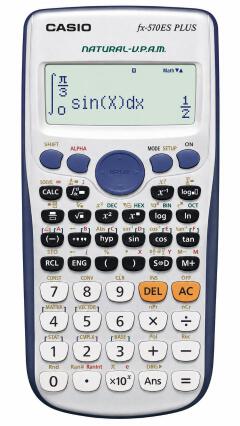 Original Casio fx 570 es plus scientific calculator v1 /engineering, statistics and math  scientific calculator with 417 functions and a long lasting battery.