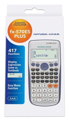 Original Casio fx 570 es plus scientific calculator v1 /engineering, statistics and math  scientific calculator with 417 functions and a long lasting battery.
