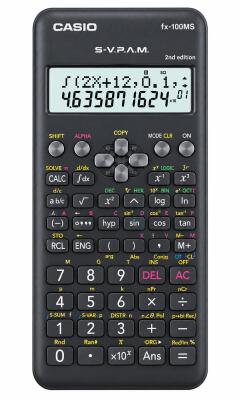 Original Casio fx 100 ms scientific calculator 2nd edition, with 240 functions and 2 line display / high school calculator approved by KNEC.